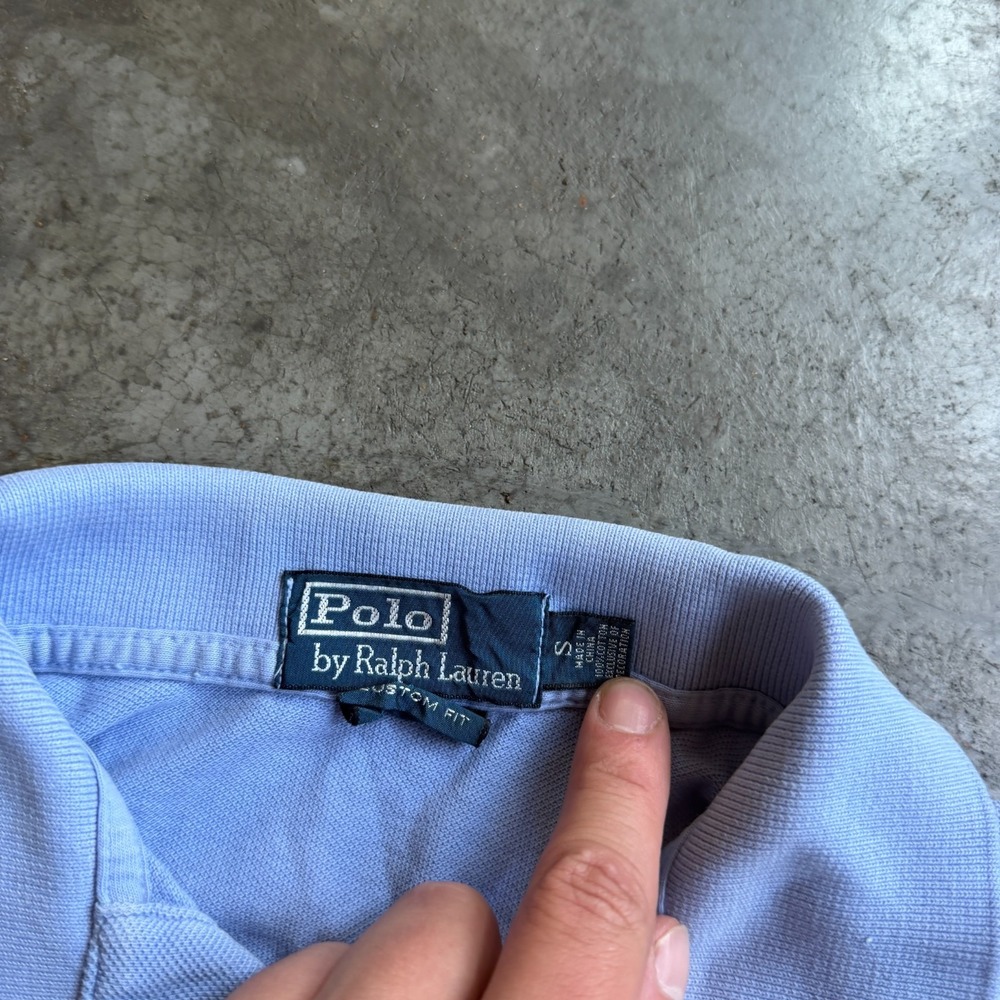 Vintage Polo Ralph Lauren Gradient Ombre Big Pony Polo Shirt Mens S Short Sleeve - Picture 4 of 8
